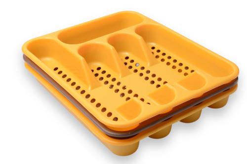 مجموعة منظم ملاعق بلاستيك 3حبات