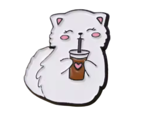 هرة وقهوة باردة