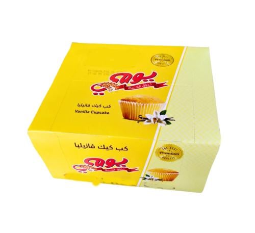 كب كيك يومي فانيلا الكرتون عبوة ١٢ حبه