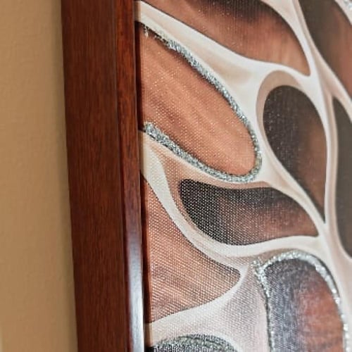 لوحة فنية راقية كانفس بتصميم تجريدي عصري – لمسة أن...