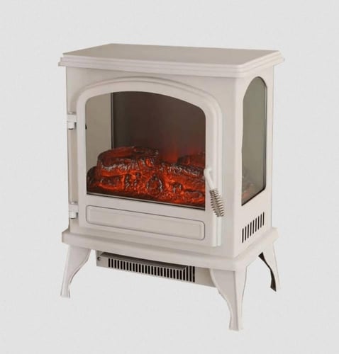 دفاية ديكور على شكل دولاب جي في سي برو أبيض - GVCH...