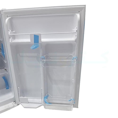 ثلاجة باب واحد جي في سي برو 76لتر ، 2.15 قدم ، فضي...