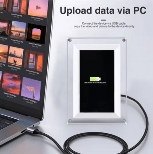 إطار الذكريات السحابي: برواز أكريليك ذكي 7 بوصة بن...