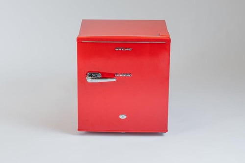 ثلاجة كلاسيك ميني بار تصميم عصري احمر - GVRG-77