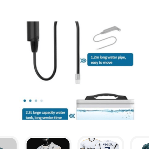 شطاف محمول مع خزان مياه للسفر