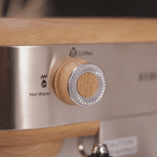 مكينة القهوة الاسبرسو الخشبية من جي في سي برو GVCM...