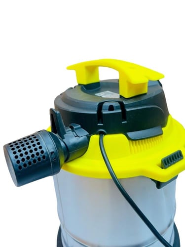 مكنسة برميل شفط ماء جي في سي برو استيل 15 لتر 2000...