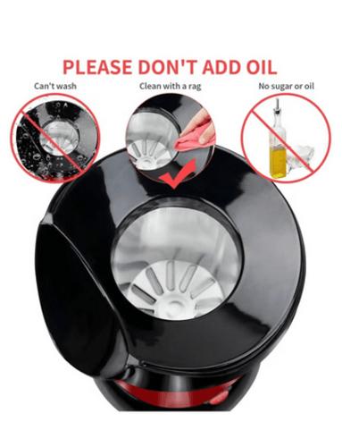 ماكينة صنع الفشار صحية 1100 واط تعمل بالهواء الساخ...