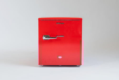 ثلاجة كلاسيك ميني بار تصميم عصري احمر - GVRG-77