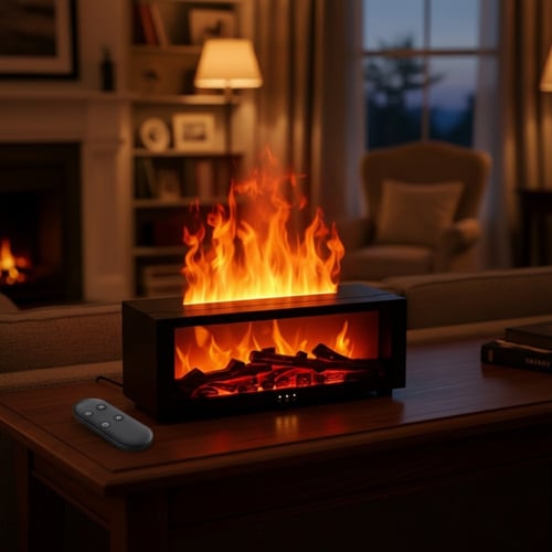 موقد الهدوء: فواحة اللهب الذكية بـ 7 ألوان وريموت...