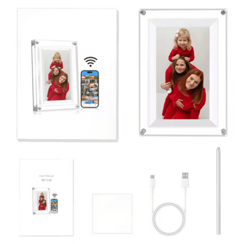 إطار الذكريات السحابي: برواز أكريليك ذكي 7 بوصة بن...