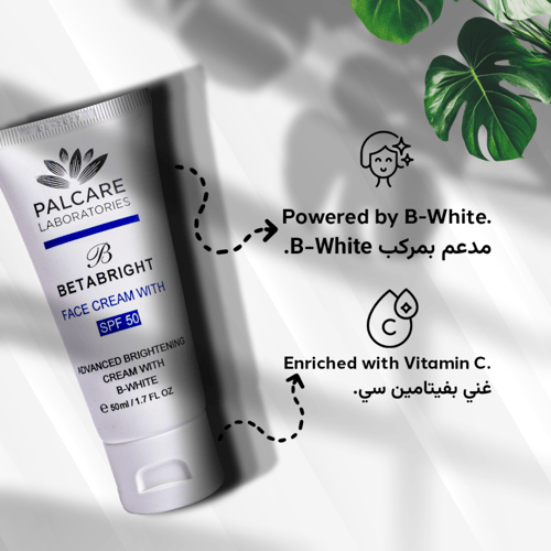 Betabright face with SPF 50, Advanced brightening...