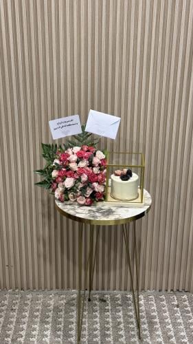 بوكس كيك مع ورد