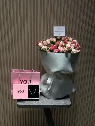 بوكيه ورد سلسال