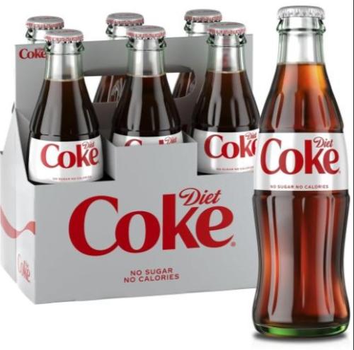 كوكاكولا​ دايت زجاج Coca-Cola Diet - الكرتون 24 حب...