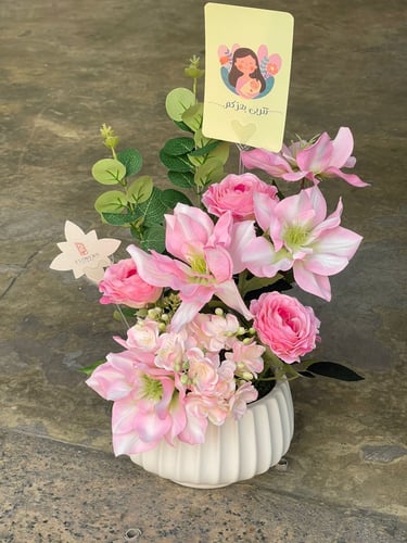 ورد صناعي مبروك المولودة