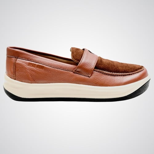 Lion Loafers - Brown Deerskin