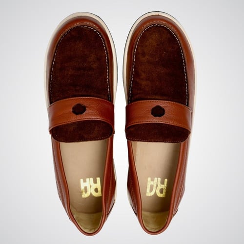 Lion Loafers - Brown Deerskin