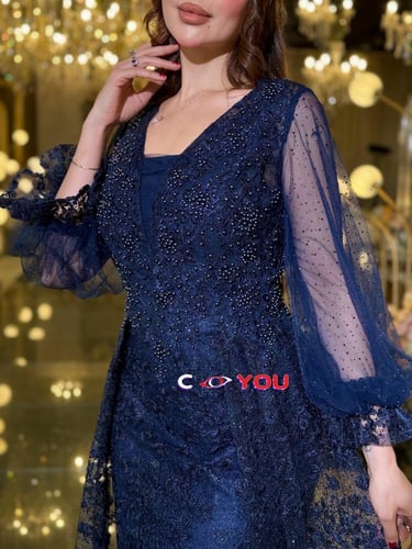 فستان سهرة يشري لحظاتك الراقية بإطلالة تخطف الأنظا...