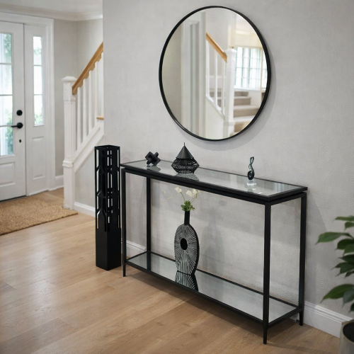 مدخل حديد دورين زجاج شفاف