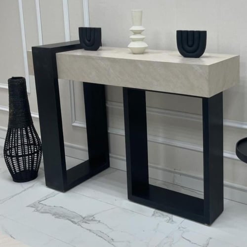 مدخل خشب سطح بديل- رخام تصميم عصري