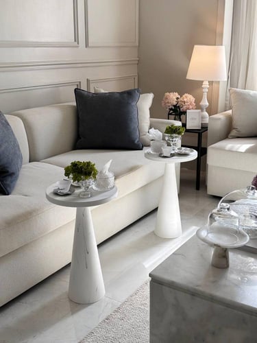 طاولة خدمة رخام عصرية