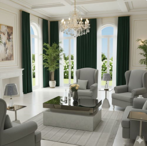 طقم طاولة ضيافة مع 4 خدمة بديل رخام