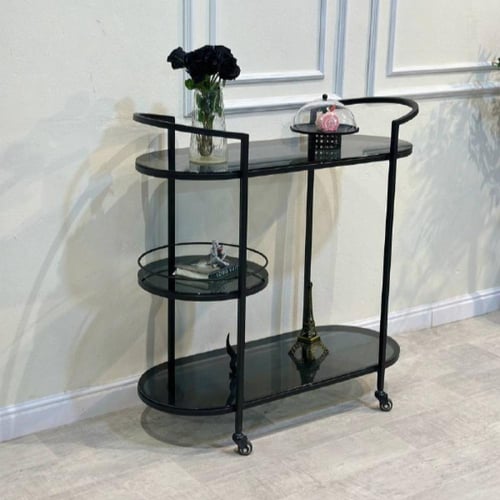 عربية تقديم 3دور زجاج أسود