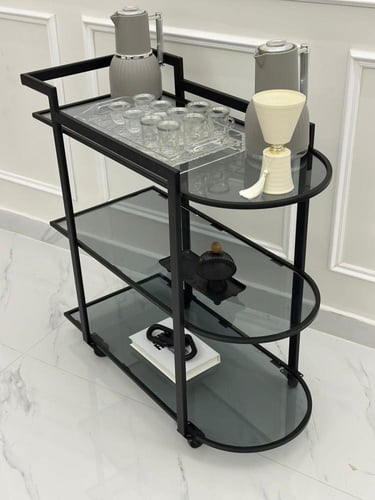 عربية تقديم ضيافة بثلاثة أدوار – تصميم ملكي فاخر ت...