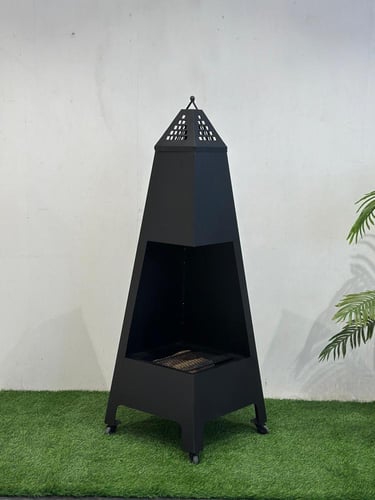 منقل شوي شكل هرم بعجلات متحركة *winter (TL)