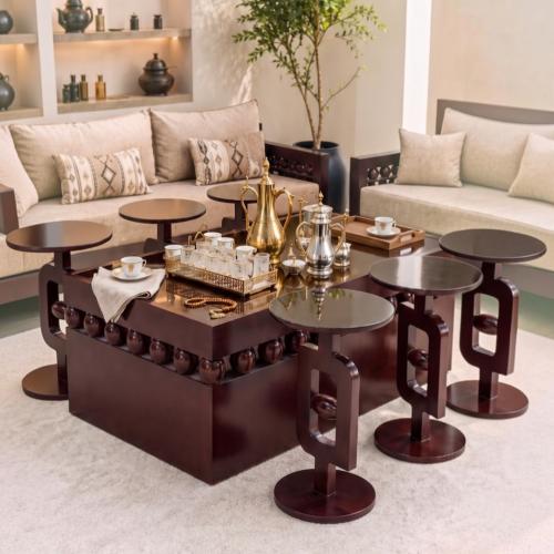 طقم طاولات ضيافة 7 قطع