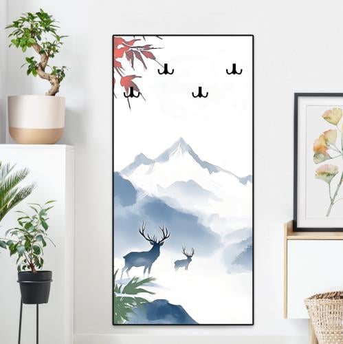 لوحة ديكور مع علاقة عبايات طباعة كانفس مقاس 150*75...