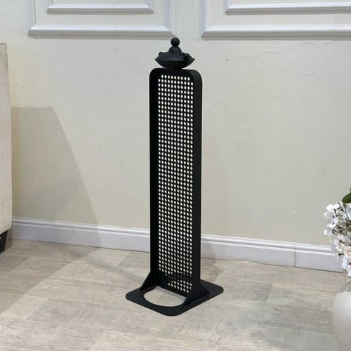 مبخرة حديد أسود بتصميم مودرن