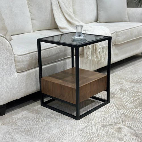 طاولة خدمة قشرة مفرد