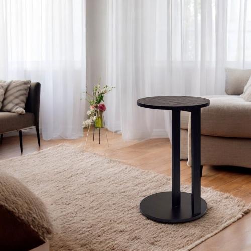 طاولة مفرد جانبيه خشب لون اسود * LU توصلك قبل العي...