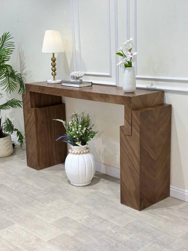 كونسول مدخل بقشرة الجوز – فخامة فاخرة!