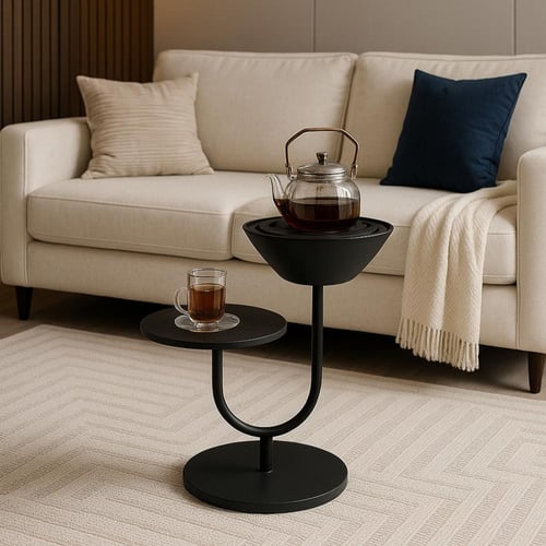 طاولة خدمة مع موقد شكل مودرن عملية وفاخرة *winter...