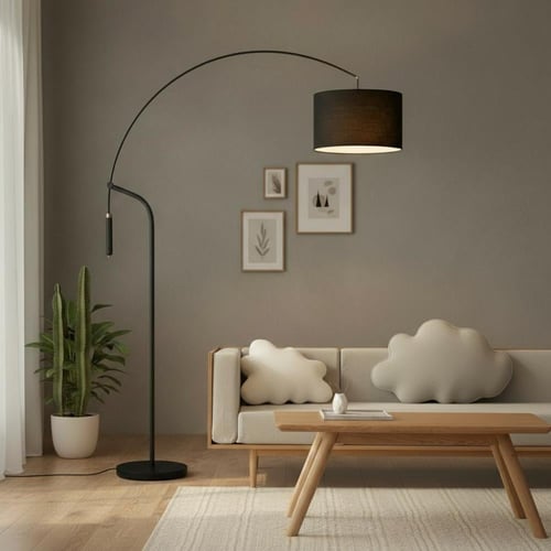 أباجورة أرضي سوداء - بتصميم فاخر وأنيق *LU توصلك ق...