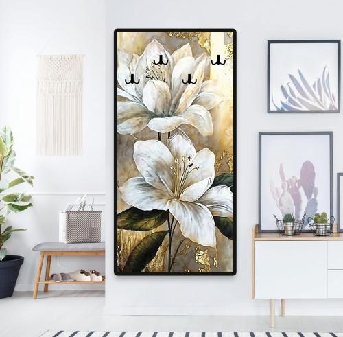 لوحة ديكور مع علاقة عبايات طباعة كانفس مقاس 150*75...