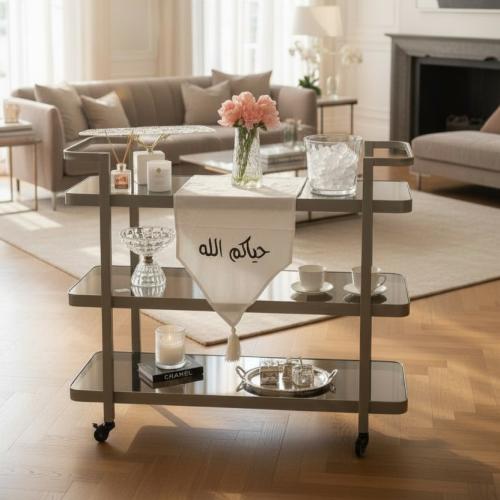 عربية 3 دور زجاج بني حديد شمباني مقاس 110 سم tl