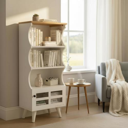 ركن كوفي بلس 3 أرفف مع درج سفلي kf