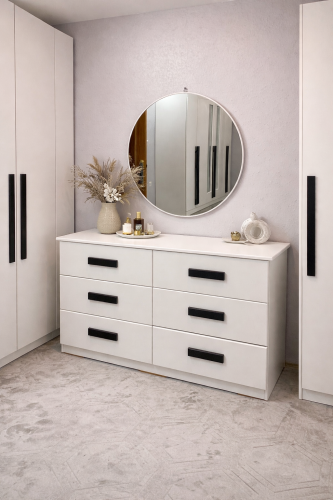 تسريحه 6 درج معا مرايا دائري