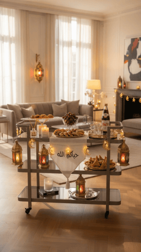 عربية 3 دور زجاج بني حديد شمباني مقاس 110 سم