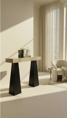 مدخل اسود سطح بديل الرخام - تصميم هندسي عصري وفاخر...