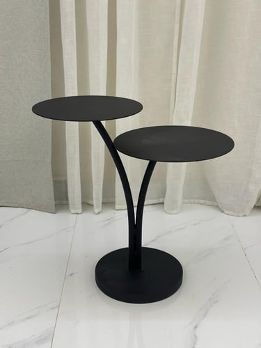 طاولة خدمة دورين حديد اسود