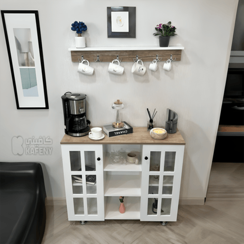 ركن كوفي مع أرفف