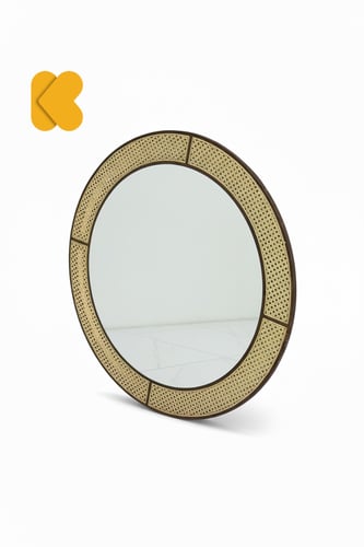 مرايا بوهيمي مودرن بـ إطار راتان مقاس اكبر*LU توصل...