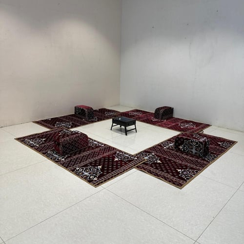 طقم جلسات ارضية مع 4 مراكي