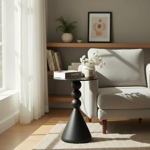 طاولة خدمة حديد أسود - بتصميم فاخر وأنيق *LU توصلك...