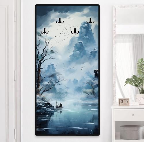 لوحة ديكور مع علاقة عبايات طباعة كانفس مقاس 150*75...